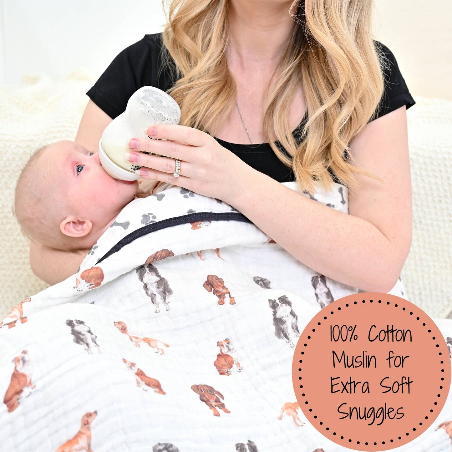 Muslin Blanket - Toddler - Dogs