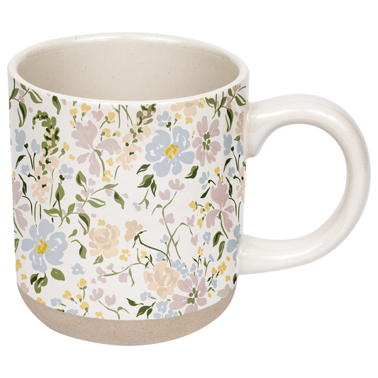 Pastel Floral - Stoneware Coffee Mug