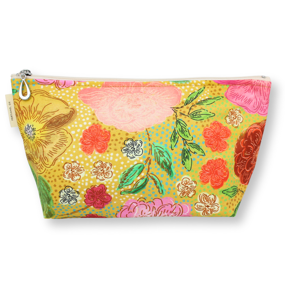 The Medium Makeup Bag | Lined Zip Pouch