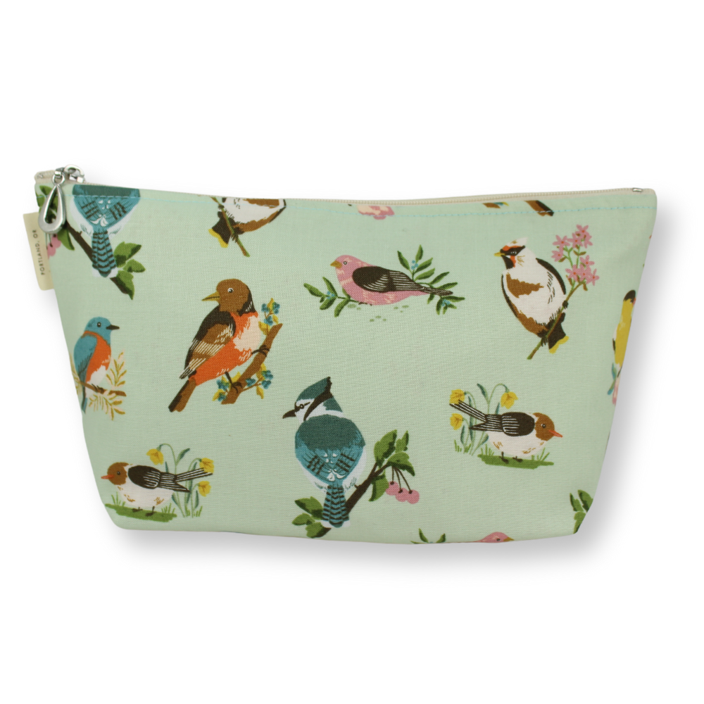 The Medium Makeup Bag | Lined Zip Pouch