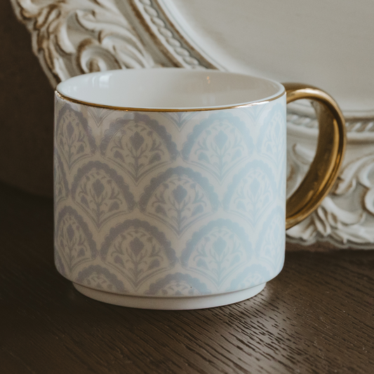 Blue Fan Quilt - Coffee Mug