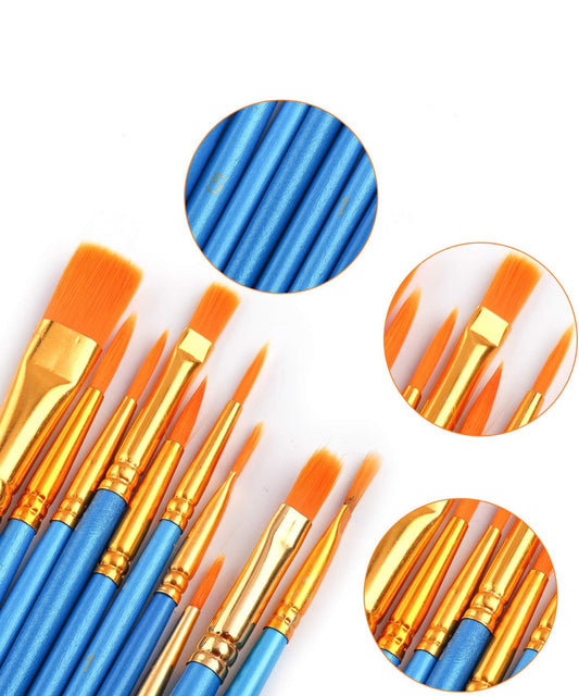 Set of 10 Paint Brushes