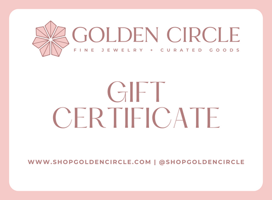 Golden Circle Digital Gift Certificate