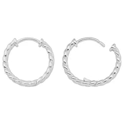 Twist Huggie Hoop Earrings