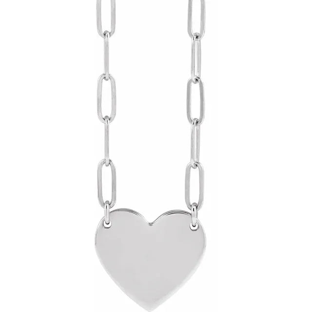 Engravable Heart Necklace