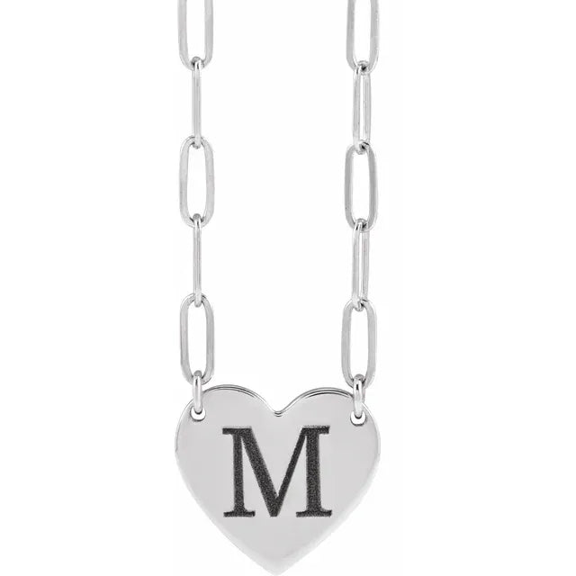 Engravable Heart Necklace