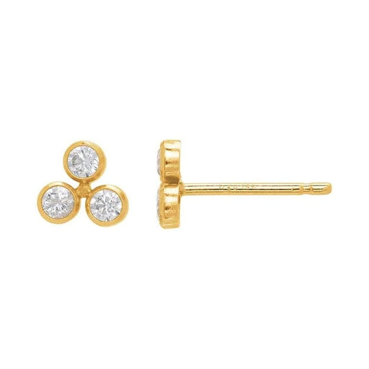 Cluster Solitaire Earrings