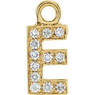 Diamond Letter Charm