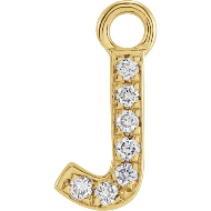 Diamond Letter Charm