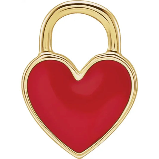 Enamel Heart Charm