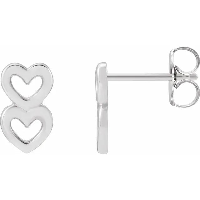 Sterling Silver Heart Earrings