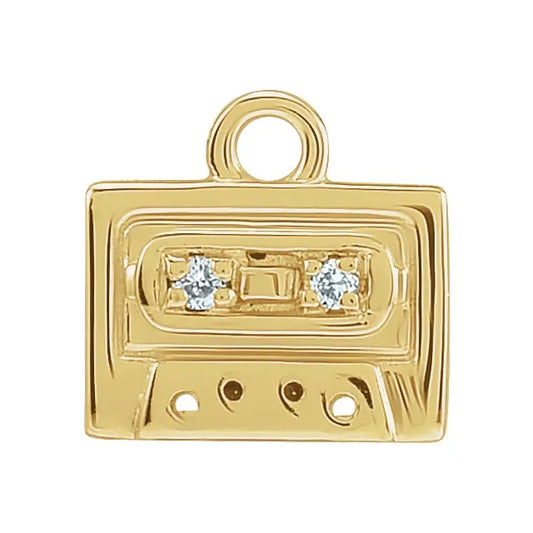 Diamond Casette Charm