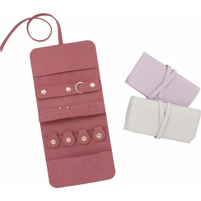 Suede Jewelry Travel Case