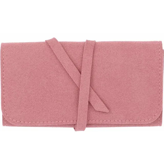 Suede Jewelry Travel Case
