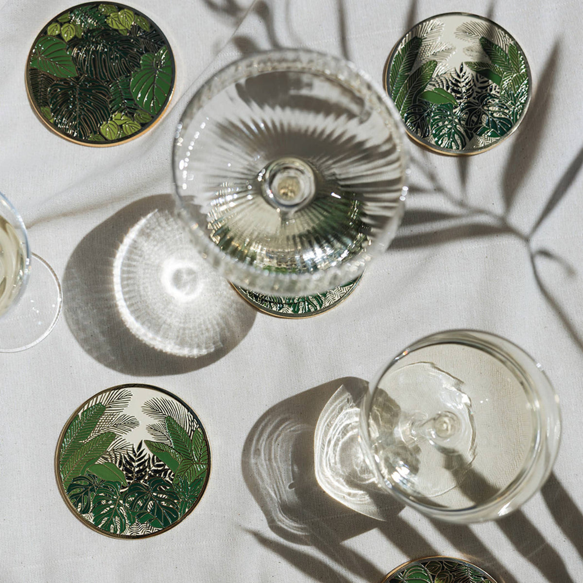 Lush Verte Gold Drink Coasters | Christmas + Hostess Gifts