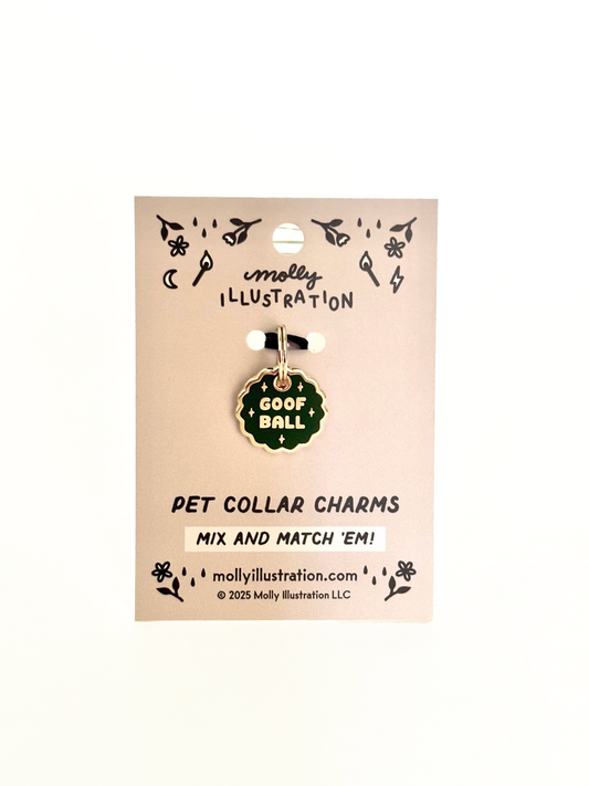 Goofball - Pet Collar Charm