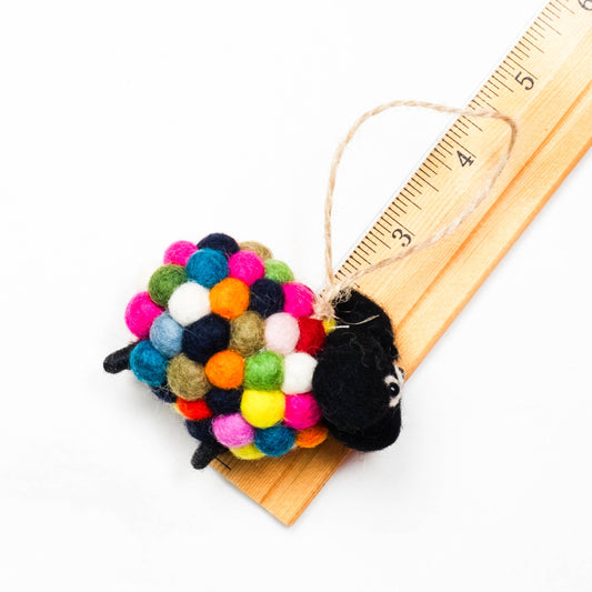 Ornament - Rainbow Ball Sheep