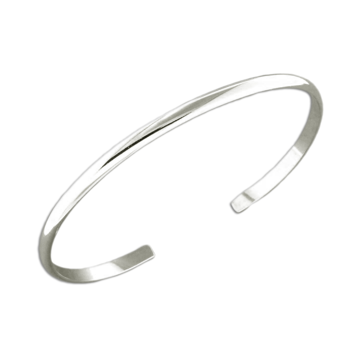 3.25mm Half Round Cuff Bracelet