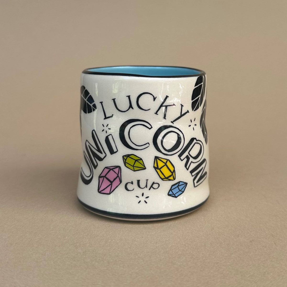 Lucky Unicorn Cup - Medium Ceramic Christmas Holiday Mug