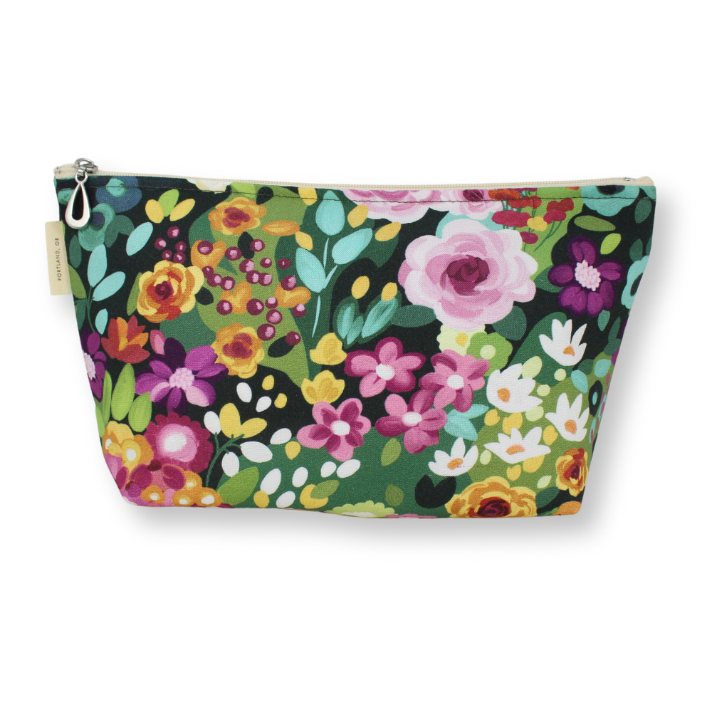 The Medium Makeup Bag | Lined Zip Pouch