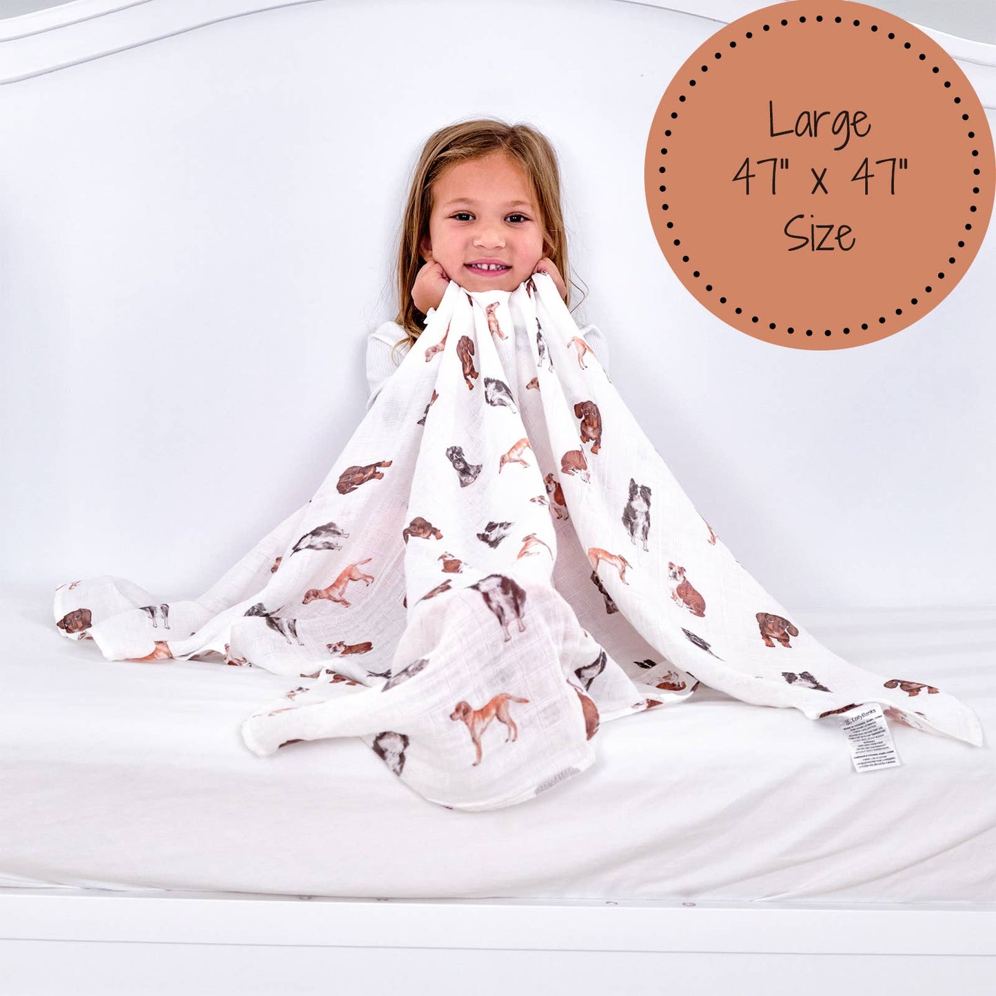 Muslin Swaddling Blanket - Dog