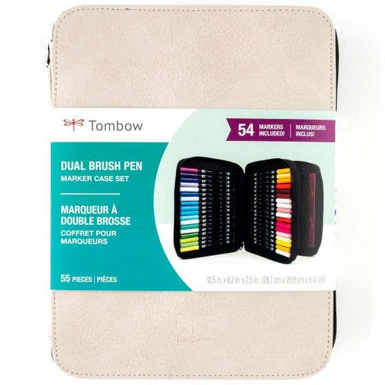 54pc Set With Zipper Marker Case, Oyster