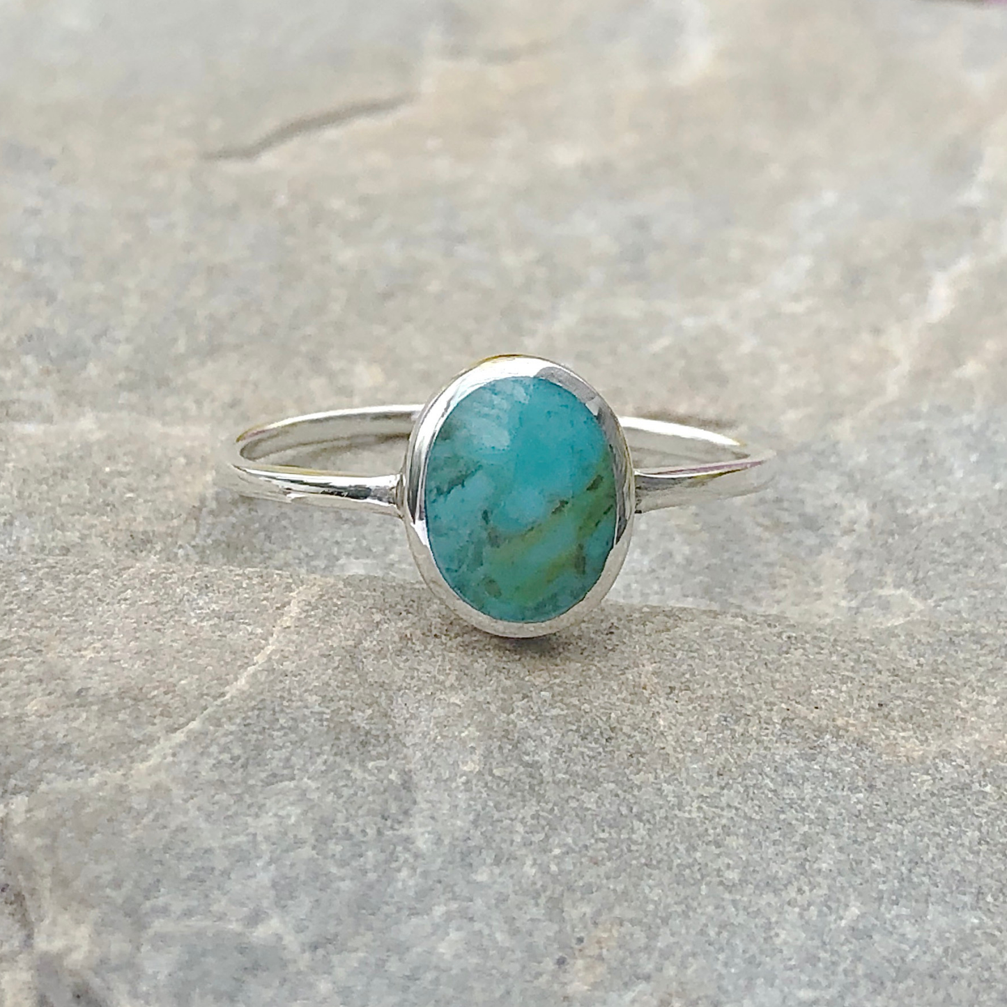 Small Oval Turquoise Ring