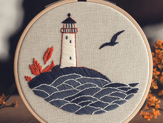 Lighthouse & Seagull