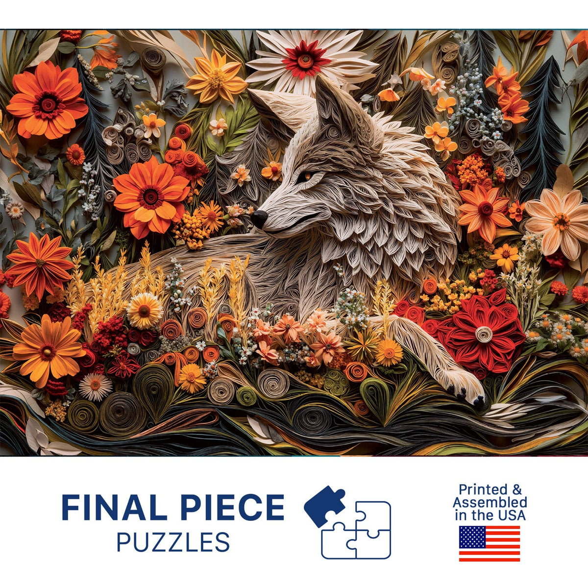 No. 15 - Wildflower Wolf - 1000 Piece