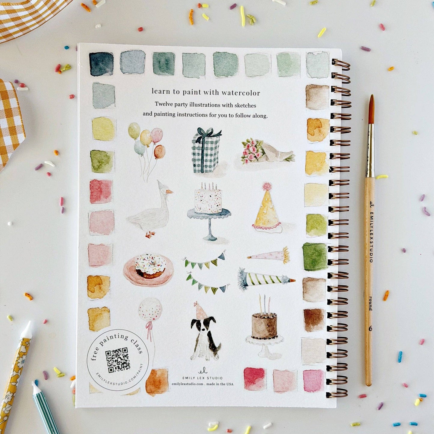 Celebrate watercolor workbook