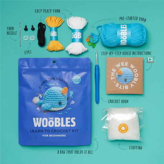 Bjorn the Narwhal - Beginner Crochet Kit
