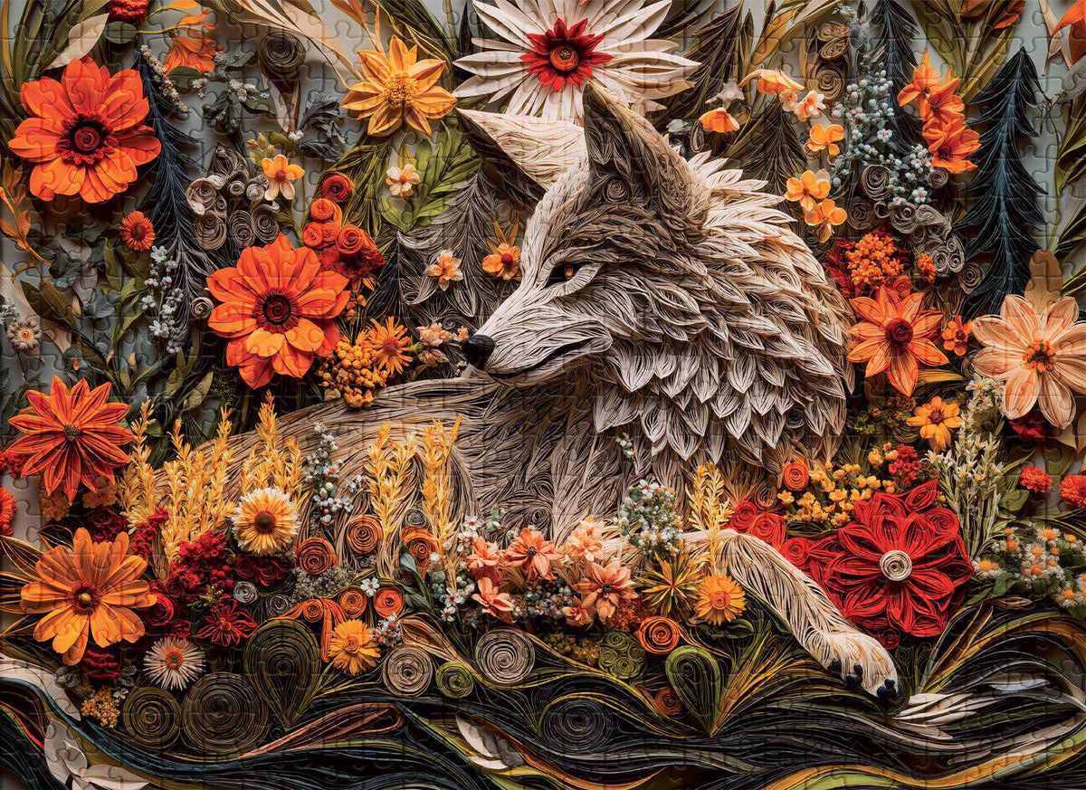 No. 15 - Wildflower Wolf - 1000 Piece