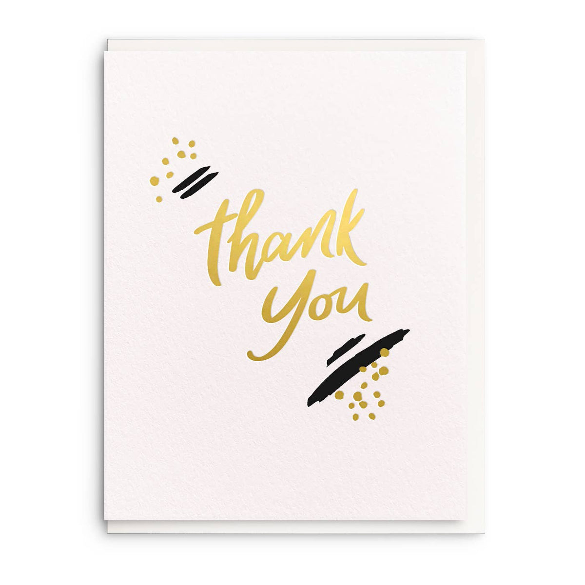 Thank You Paint - Letterpress Foil Thank You Greeting Card