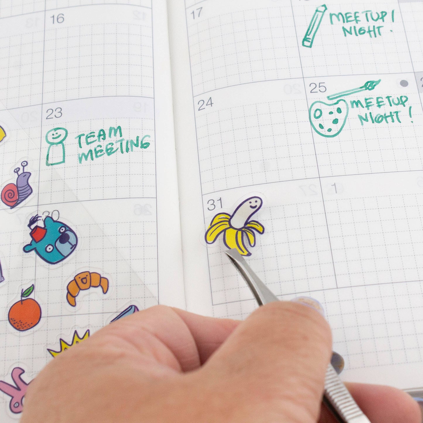 Stuff 01 - Clear Planner Sticker Sheet
