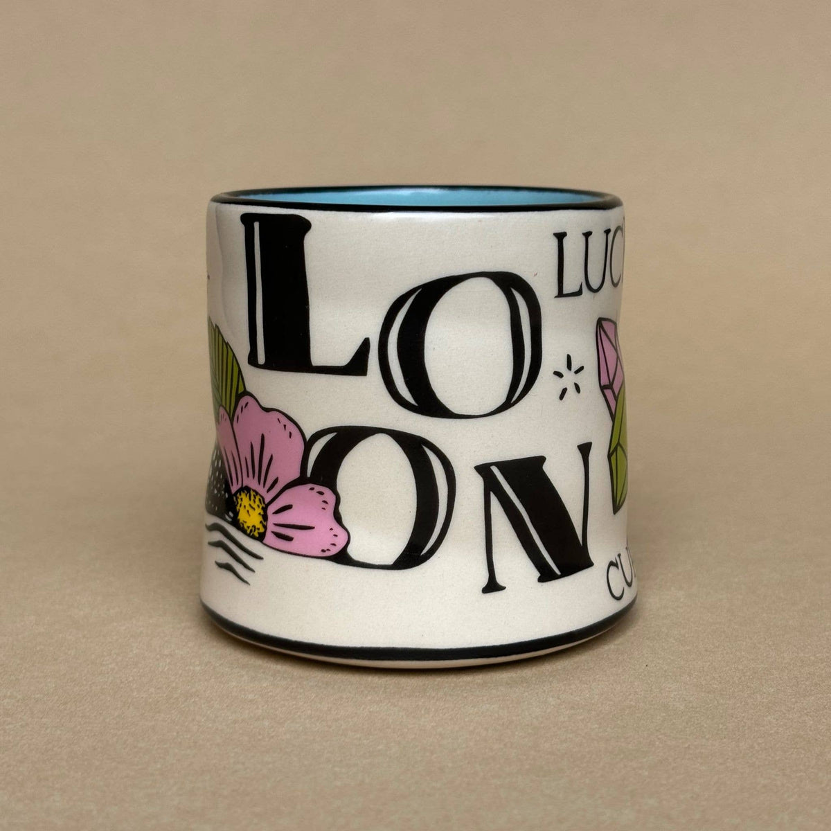 Lucky Loon Cup - Medium Ceramic Christmas Holiday Gift Mug