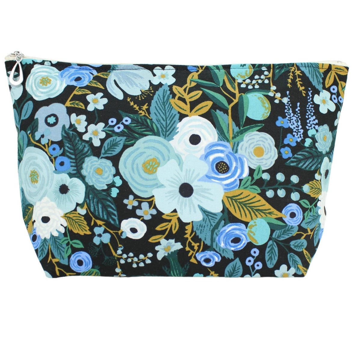 The Large Makeup Bag | Lined Zip Pouch | Cotton