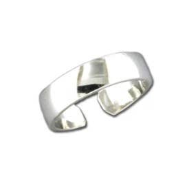 Low Dome Band Adjustable Toe Ring