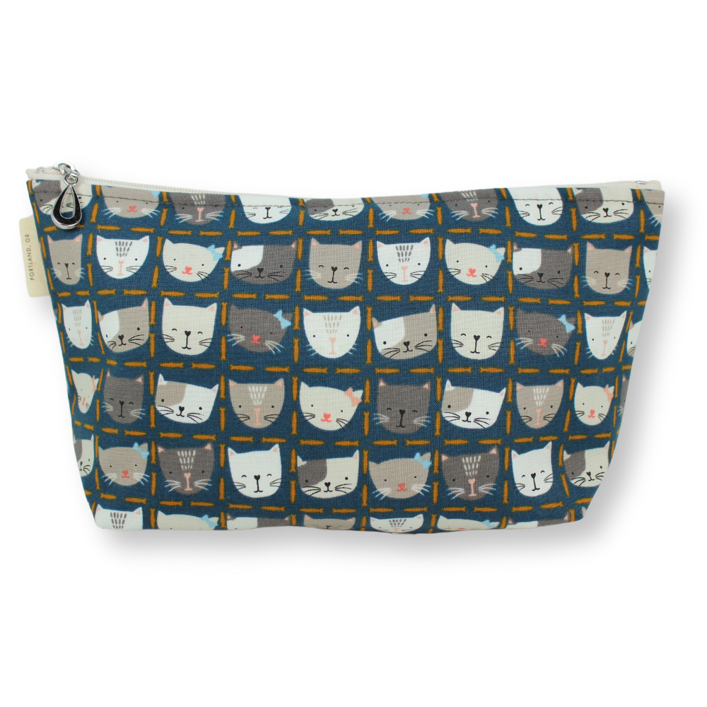 The Medium Makeup Bag | Lined Zip Pouch