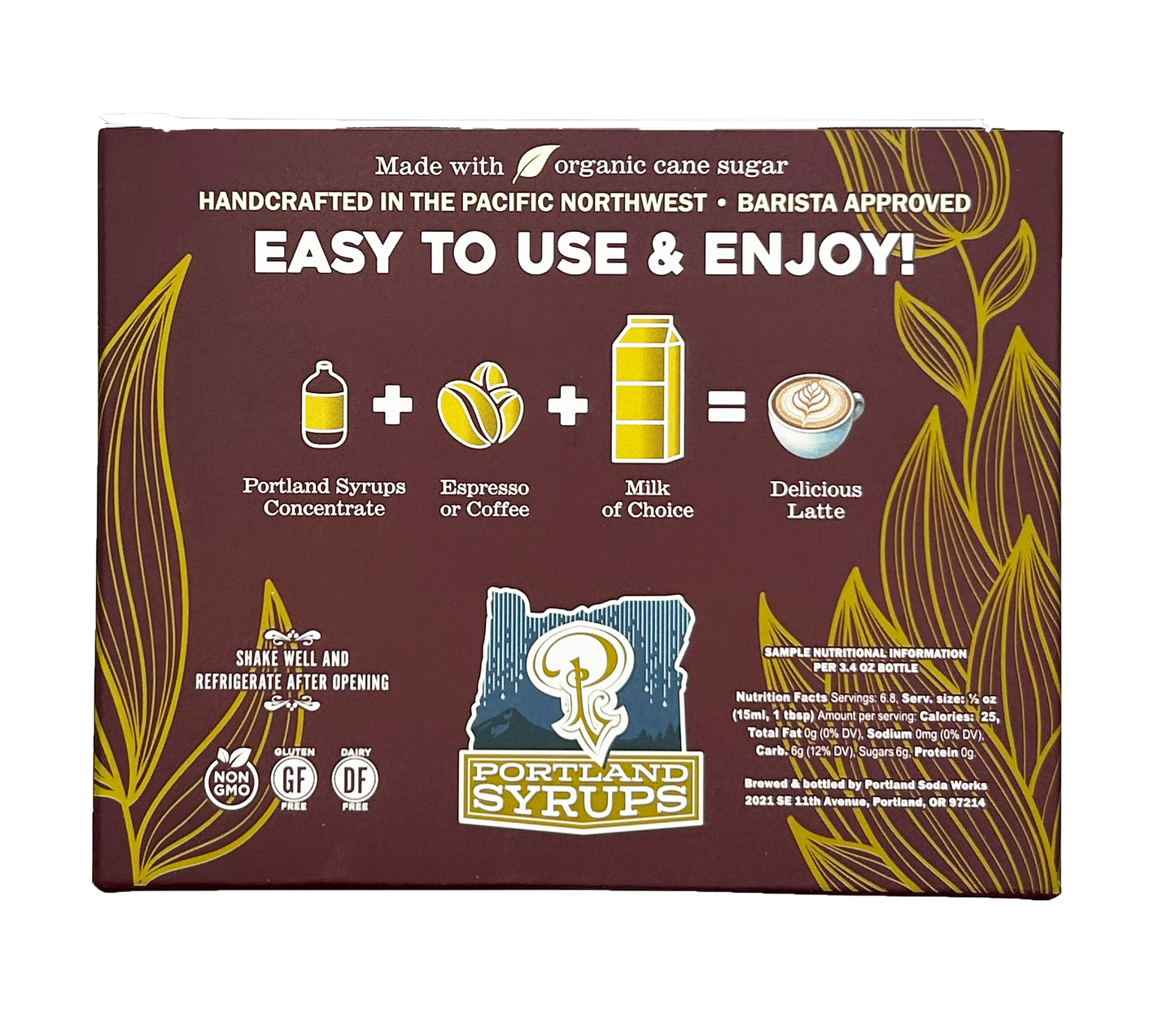 Gift Set - Coffee Syrups - Vanilla, Hazelnut, Caramel