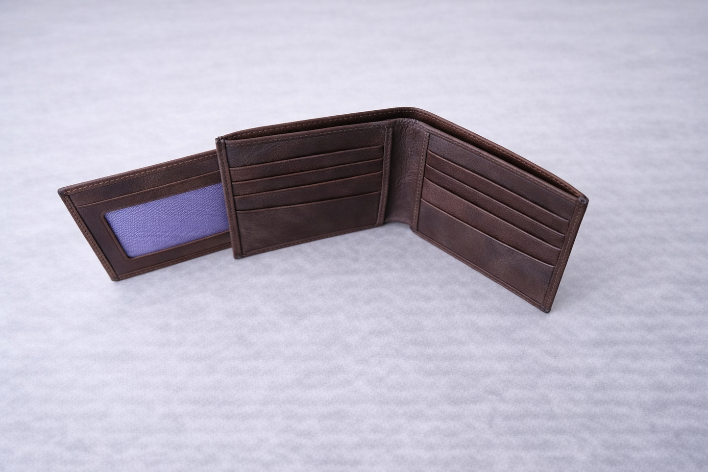 Leather Wallet with Card Holder, Bifold Kangaroo Wallet