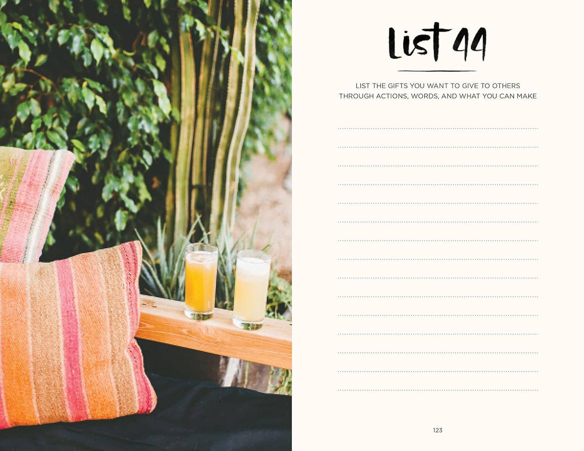 52 Lists for Happiness Journal (Guided Self-Love Journal)