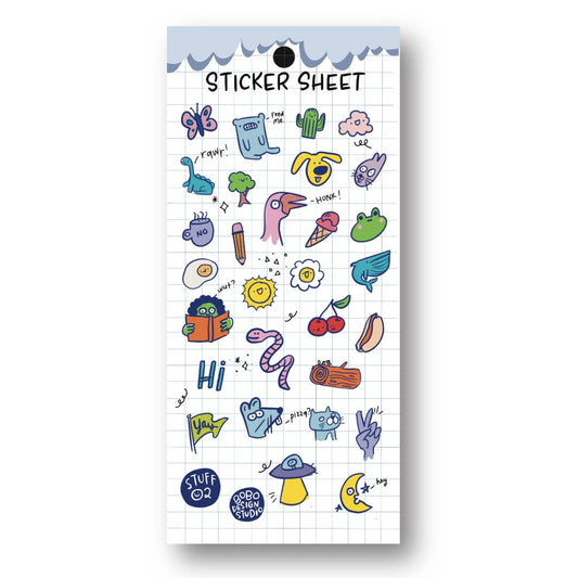 Stuff 02 - Clear Planner Sticker Sheet