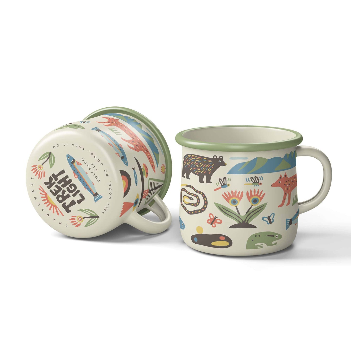 Enamel Coffee & Camp Mug | Mountain Stream