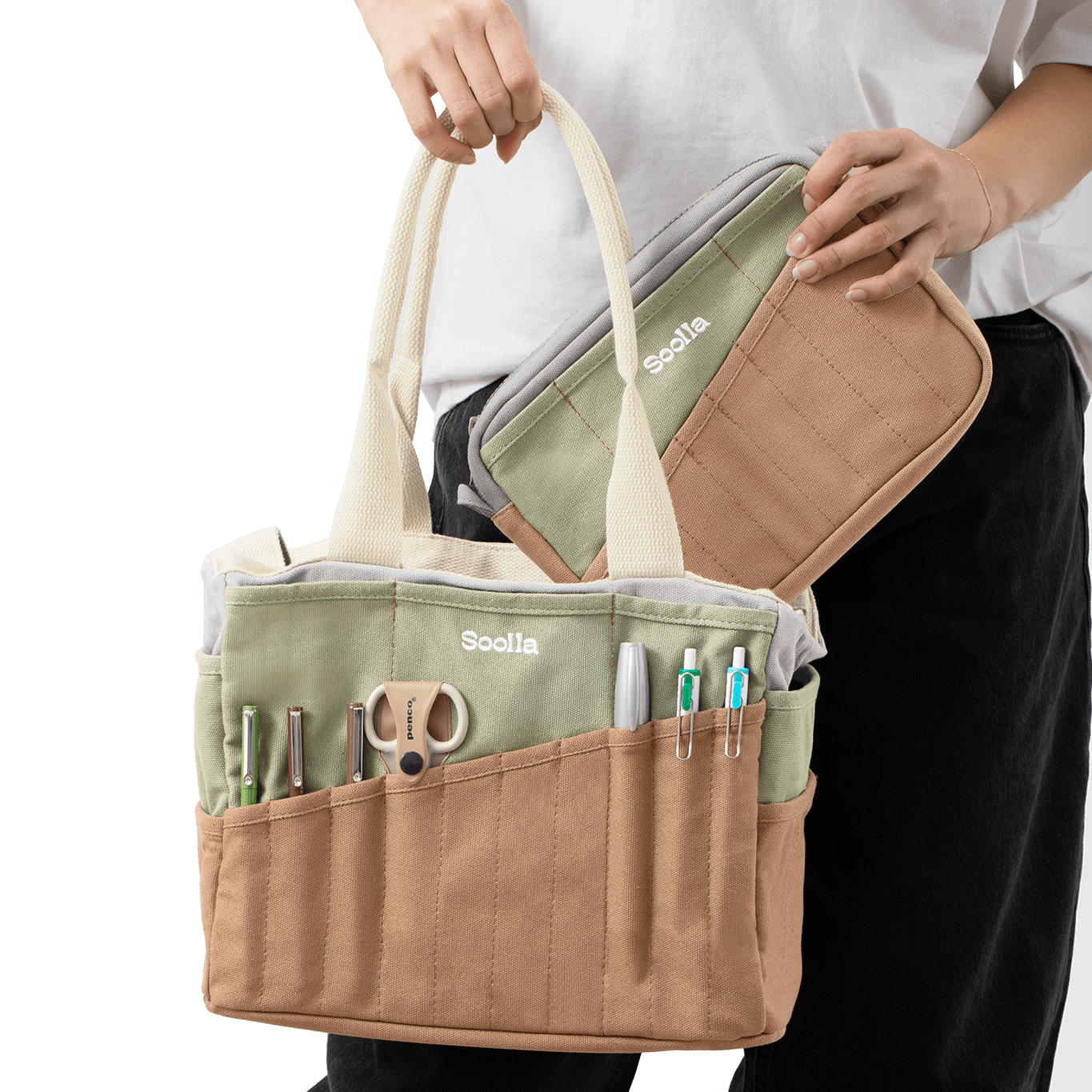 Soolla® Studio Pouch, Ganja Green (Stationery Pouch)