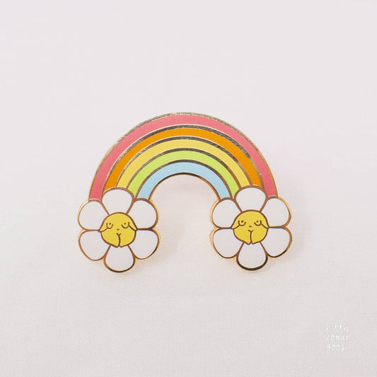 Rainbow Enamel Pin- Cute Pride pin