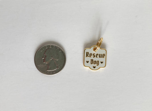 Rescue Dog - Pet Collar Charm