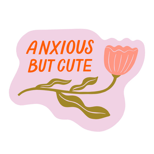 Anxious but cute - Sticker