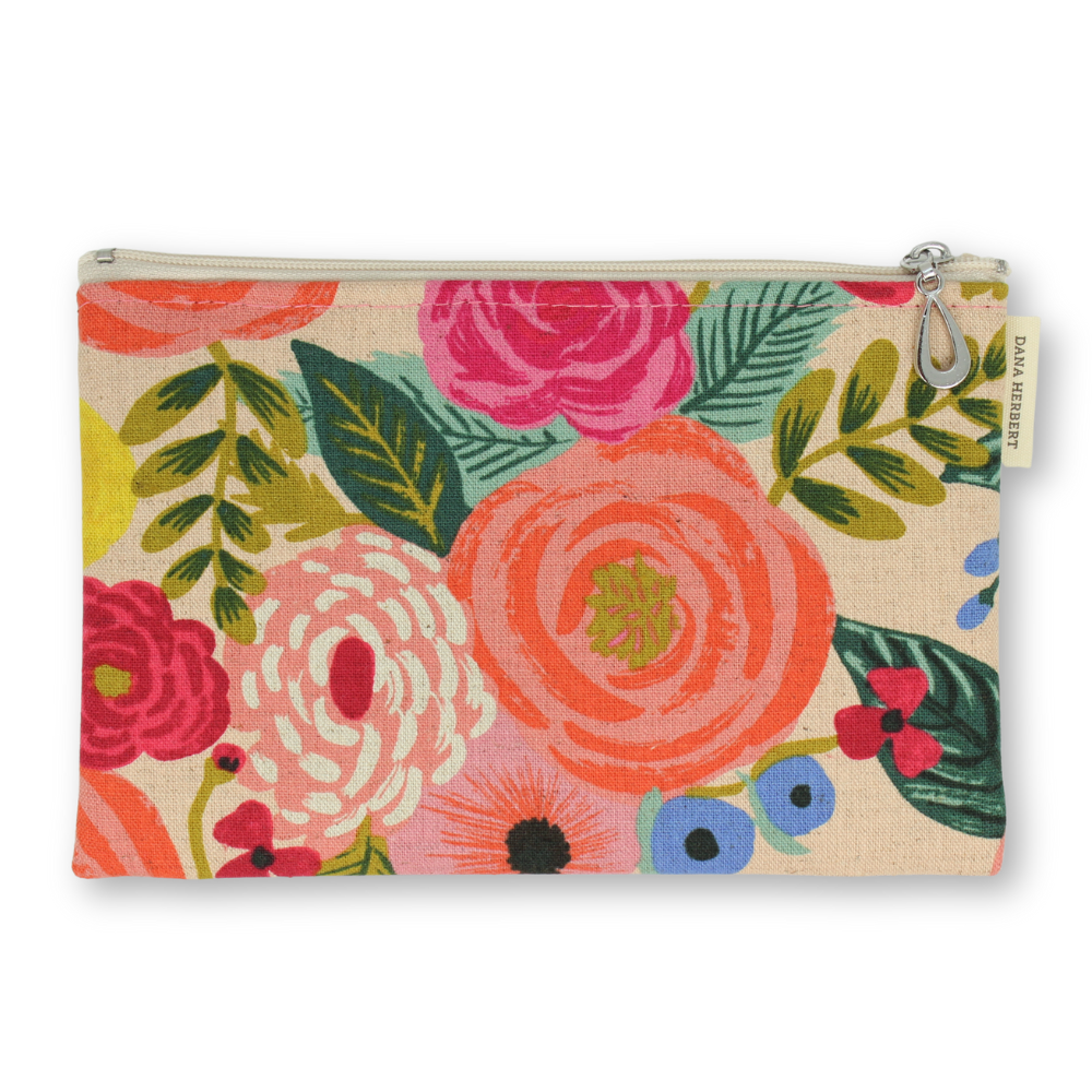 Canvas Wallet - Medium Zip Pouch