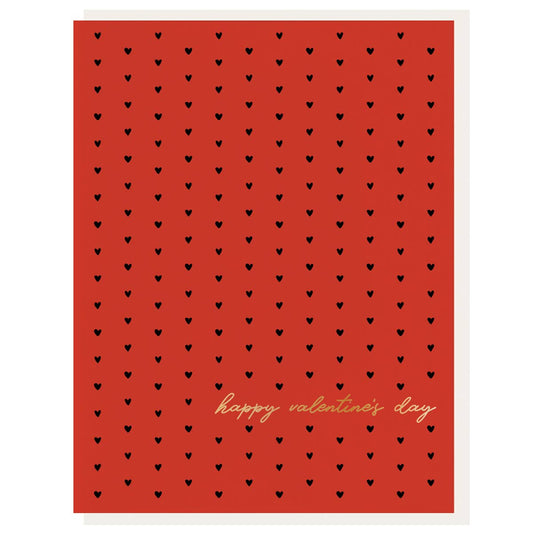 Happy Valentines - Foil Valentine Greeting Card