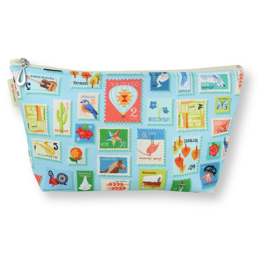 The Medium Makeup Bag | Lined Zip Pouch